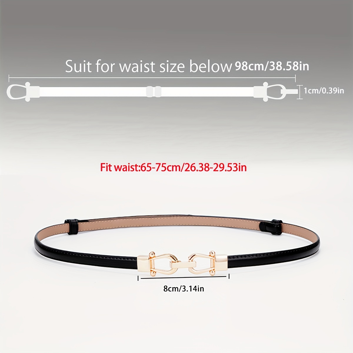 Ai Ag Women's Slim Leather Belt Retro Style for Dresses Sweaters Casual Outfits